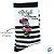 Meia Infantil Cano Médio - Minnie Mouse - Listrada - 23/27 - 1 unidade - Disney Original - Jolitex - Imagem 4