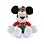 Pelúcia Mickey c/ Bone e Casaco Xadrez Verde/Vermelho - 30 cm - Natal Disney - 1 unidade - Cromus - Rizzo - Imagem 1