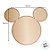 Jogo Americano - Natal Mickey - Dourado Fosco - 31x37cm - 1 unidade - Disney Original - Cromus - Imagem 3