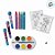 Kit Para Ler e Colorir Aquarela - Frozen - 14 Itens - 1 unidade - Disney Original - Editora DCL - Imagem 4
