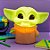 Luminária Baby Yoda - Star Wars - 24cm - 1 unidade - Disney Original - Usare - Imagem 1