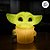 Luminária Baby Yoda - Star Wars - 24cm - 1 unidade - Disney Original - Usare - Imagem 5