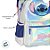 Mochila Escolar - Stitch Holográfica - 1 unidade - Disney Original - Luxcel - Imagem 2