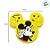 Borracha Escolar Mickey - Amarelo - 4cm - Disney Original - 1 unidade - Molin - Imagem 3