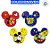 Borracha Escolar Mickey - Azul e Amarelo - 4cm - Disney Original - 1 unidade - Molin - Imagem 4