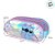 Estojo Triplo com Zíper - Stitch - Azul Holográfico - Disney Original - 1 unidade - Luxcel - Imagem 3