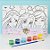 Conjunto Tela de Pintura com Guache e Pincel - Princesas - 30x20cm - Disney Original - 1 unidade - DAC - Imagem 1