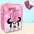 Estojo Box com Zíper Tratorado - Minnie Mouse Rosa e Azul - 22x17cm - Disney Original - 1 unidade - DAC - Imagem 1