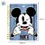 Caderno Smart Univ. Folhas Reposicionáveis - Mickey Mouse Azul  - 10 Div - 20x27cm - Disney Original - 1 unidade - DAC - Imagem 3