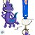 Chaveiro 3D Randall - Monstros S.A - 7cm - Disney Original - 1 unidade - Toyng - Imagem 2