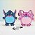Pelúcia Dupla Face -  Angel e Stitch - 14cm - Disney Original - 1 unidade - Toyng - Imagem 1