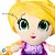 Brinquedo Squish Pelúcia - Rapunzel - 15cm - Disney Original - 1 unidade - Toyng - Imagem 2