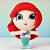 Brinquedo Squish Pelúcia - Ariel - 15cm - Disney Original - 1 unidade - Toyng - Imagem 1