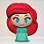 Borracha Escolar 3D - Ariel - Disney Original - 1 unidade - Toyng - Imagem 1