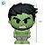 Borracha Escolar 3D - Hulk - Vingadores - Disney Original - 1 unidade - Toyng - Imagem 3