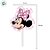 Pick Decorativo para Doces - Minnie Mouse Rosa - Disney Original - 12 unidades - Piffer - Imagem 3