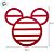 Descanso de Panela de Silicone - Mickey Mouse - 18x15cm - Disney Original - 1 unidade - Taimes - Imagem 3