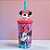 Copo com Tampa e Canudo - Minnie Mouse 3D - Lilás - 360ml - Disney Original - 1 unidade - Tuut - Imagem 1