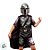 Fantasia Infantil Mandalorian Star Wars - Macacão Curto e Máscara - G - Disney Original - 1 unidade - Novabrink - Imagem 2