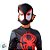 Fantasia Infantil Miles Morales - Macacão Longo e Máscara - G de 8 a 10 anos - Disney Original - 1 unidade - Novabrink - Imagem 5