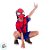 Fantasia Infantil Homem Aranha - Macacão Curto e Máscara - P de 4 a 6 anos - Disney Original - 1 unidade - Novabrink - Imagem 7
