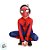 Fantasia Infantil Homem Aranha - Macacão Longo e Máscara - P de 4 a 6 anos - Disney Original - 1 unidade - Novabrink - Imagem 2