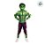 Fantasia Infantil Hulk - Macacão Longo e Máscara - G de 8 a 10 anos - Disney Original - 1 unidade - Novabrink - Imagem 4
