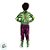 Fantasia Infantil Hulk - Macacão Longo e Máscara - M de 6 a 8 anos - Disney Original - 1 unidade - Novabrink - Imagem 2