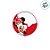 Adesivo Redondo - Minnie Mouse - 4x4cm - Disney Original - 10 unidades - Cromus - Imagem 2