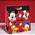 Caixa New Plus - Turma do Mickey - P 18x7,5x24cm - Disney Original - 1 unidade - Cromus - Imagem 1