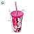 Copo de Plástico com Tampa e Canudo Para Colorir - Minnie Mouse - 500ml - Disney Original - 1 unidade - Plasútil - Imagem 3