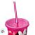 Copo de Plástico com Tampa e Canudo Para Colorir - Minnie Mouse - 500ml - Disney Original - 1 unidade - Plasútil - Imagem 4