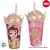 Copo com Canudo e Tampa Coroa - Bela - 500ml - Disney Original - 1 unidade - Plasútil - Imagem 2