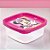Pote de Plástico Quadrado - Minnie Mouse - 580ml - 14x14cm - Disney Original - 1 unidade - Plasútil - Imagem 1