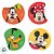 Adesivo Redondo - Mickey e Amigos - 4x4cm - Disney Original - 30 unidades - Regina - Rizzo - Imagem 4