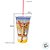 Copo de Plástico com Tampa e Canudo - Ursinho Pooh - Listras - 500ml - Disney Original - 1 unidade - Plasútil - Rizzo - Imagem 3