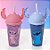 Conjunto Copo com Canudo - Stitch e Angel - Disney Original - 1 unidade - Plasútil - Rizzo - Imagem 1