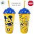 Kit Cinema - Balde de Pipoca e Copo com Canudo - Mickey Mouse Amarelo - Disney Original - 1 unidade - Plasútil - Rizzo - Imagem 2