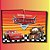 Painel Decorativo - Carros - 90x64cm - Disney Original - 1 unidade - FestColor - Rizzo - Imagem 1