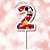 Vela Pick - Mickey Mouse Nº2 - 13cm - Disney Original - 1 unidade - Regina - Rizzo - Imagem 1