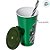 Copo de Plástico com Tampa e Canudo - Vingadores - Verde - 500ml - Disney Original - 1 unidade - Plasútil - Rizzo - Imagem 2