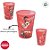 Kit 10 Copos de Plástico Personagens Pixar - Vermelho - 320ml - Disney Original  - 1 unidade - Rizzo - Imagem 2