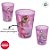 Kit 10 Copos de Plástico Personagens Pixar - Rosa - 320ml - Disney Original  - 1 unidade - Rizzo - Imagem 2