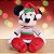 Pelúcia Minnie Mouse de Natal - Verde e Vermelha - 45cm - Disney Original - 1 unidade - Cromus - Rizzo - Imagem 1