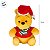 Pelúcia Ursinho Pooh de Natal - 16cm - Disney Original - 1 unidade - Cromus - Rizzo - Imagem 3