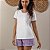 Pijama Feminino Shorts Xadrez Lilás - Imagem 3