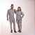 Pijama Feminino Longo Cinza Mescla - Imagem 5