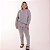 Pijama Feminino Longo Cinza Mescla - Imagem 3