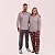Pijama Feminino Longo Xadrez Suede - Imagem 1