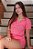 Pijama Feminino Verão Rosa Poá - Imagem 1